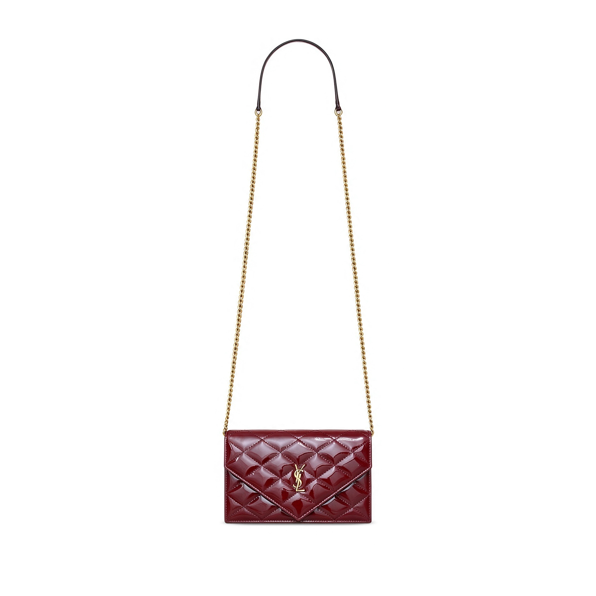 Y51 PARIS CHAIN WALLET IN PATENT LEATHER 871149 (20*13*5cm)